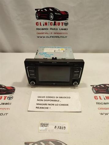 NAVIGATORE SKODA Octavia Berlina 3° Serie 1Z0035156F BOLERO BXE (0411)