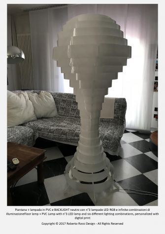 LAMPADE - PARALUMI DI DESIGN 'ECOS' - IN LEGNO E PVC ECOSOSTENIBILI - Foto 9