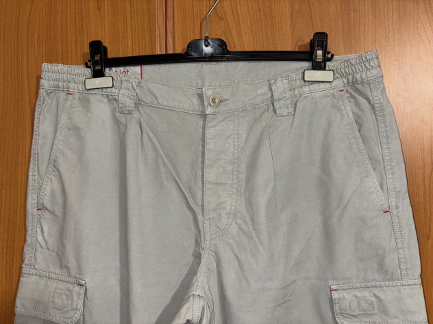 PANTALONI COME NUOVI MA VINTAGE,DA UOMO,IN COTONE,MARCA”P & LOT”RACING WEAR - Foto 3