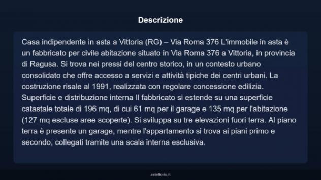 Immobile in asta di 196 m², box auto in vendita a Vittoria - Foto 3