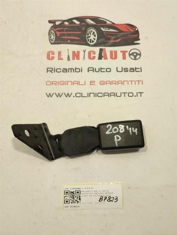 AGGANCIO CINTURA DI SICUREZZA POSTERIORE PEUGEOT 208 Serie 6190405B SX HM01 (1219)