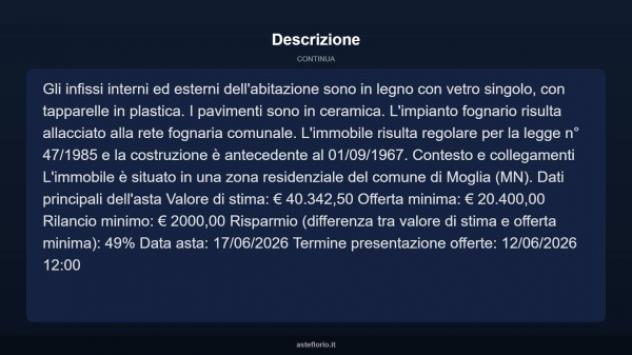 Immobile in asta di 73 m² in vendita a Moglia - Foto 15