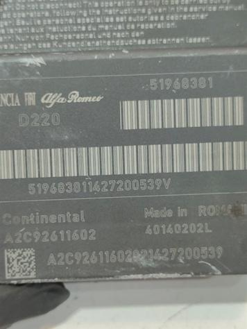 CENTRALINA AIRBAG FIAT 500 L Serie (351_352) 51968381 199B4000 (12) - Foto 2
