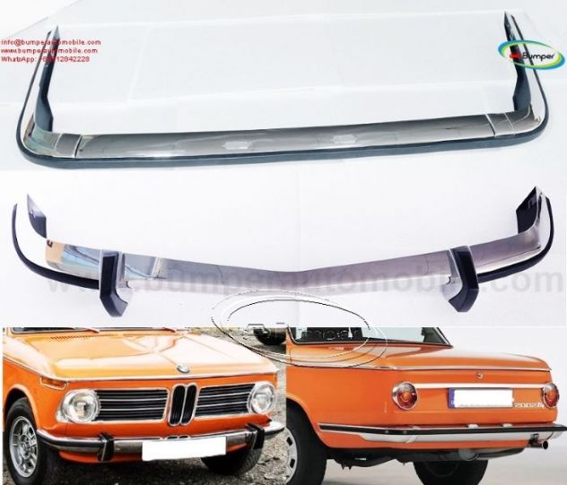 BMW E10 2002 1502 1602 1802 year 1968 to1976 Bumper Classic car - Foto 3