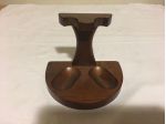 Portapipe in legno pregiato fatto a mano 2 pipe