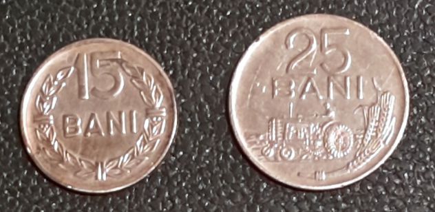 Romania 15 e 25 BANI, 1966, LOTTO N. 2 MONETE. - Foto 4