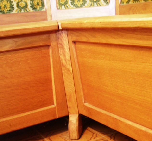 PANCA ANGOLARE IN STILE LEGNO MASSELLO PREZZO REALIZZO - Foto 5