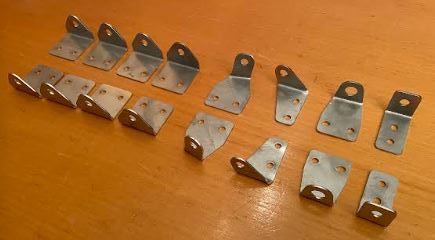 Toyota Land Cruiser HJ60 HJ61 Staffe parafanghi originali inox nuove
