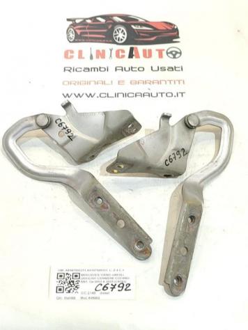 CERNIERE COFANO ANTERIORE DX E SX MERCEDES Vito W639 2° Serie A6397500251 A6397500351 646982 (0314)