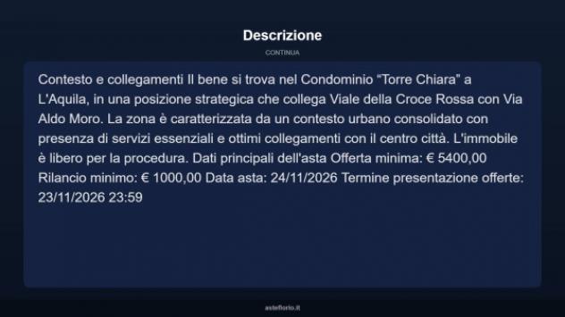 Immobile in asta di 12 m² in vendita a L'Aquila - Foto 4