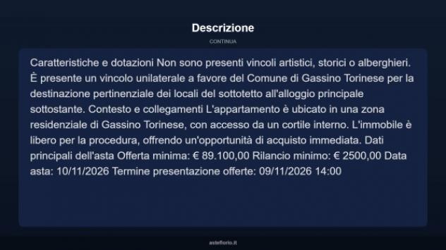 Immobile in asta di 125 m² in vendita a Gassino Torinese - Foto 4