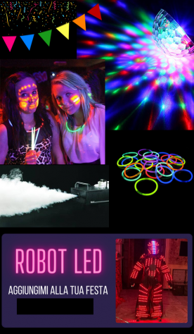 FESTA "JUST DANCE" PER BAMBINI discoteca fluo