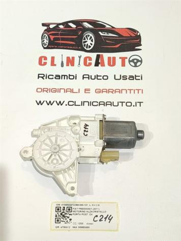 MOTORINO ALZAVETRO POSTERIORE DESTRA FIAT Freemont 1° Serie 0130822474 964368-101 939B5000 (11)