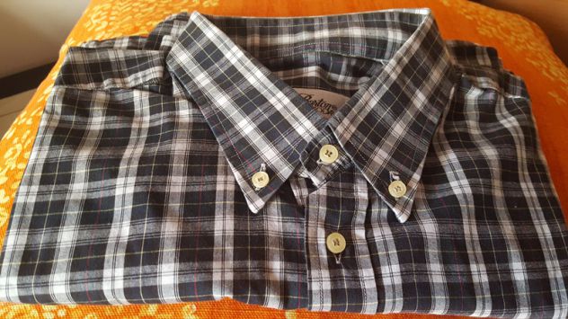 CAMICIA IN COTONE MANICA LUNGA A QUADRI - Foto 4