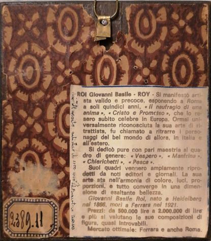 SQUISITA MINIATURA RITRATTO DI DAMA FIRMATA DA GIOVANNI BASILE ROI (1866-1921). - Foto 7