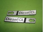 Coppia scritte targhette parafanghi ant laterali Fiat ritmo diesel CL  ''nuove''
