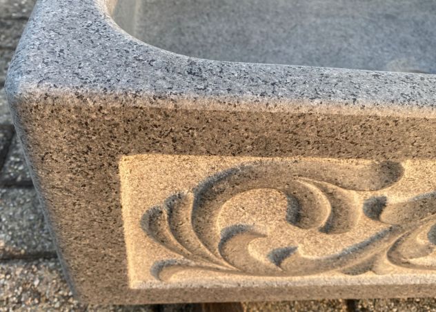 Lavello lavandino per cucina in pietra granito diorite 90cm - Foto 6