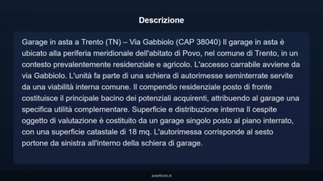 Immobile in asta di 18 m² in vendita a Trento - Foto 10