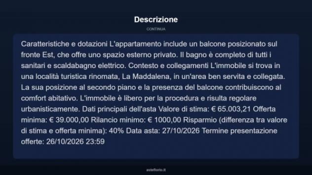 Immobile in asta di 30 m² in vendita a La Maddalena - Foto 16