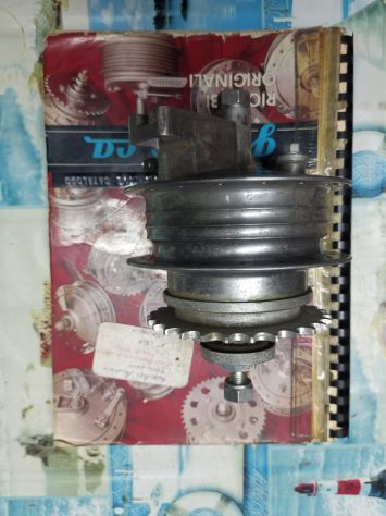 Mozzo hub alluminio Grimeca asse ruota posteriore d. 105 cuscinetti BG 365 - Foto 2
