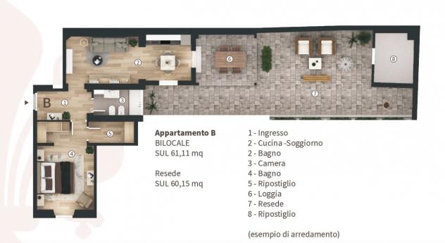 APPARTAMENTO di 2 vani e di 62 mq (FIRENZE) rif. 1/864 - Foto 9