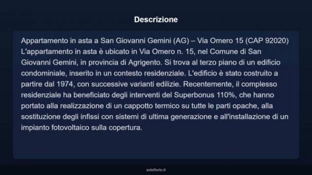 Immobile in asta di 135 m² con più di 5 locali in vendita a San Giovanni Gemini - Foto 3