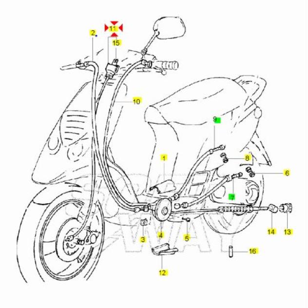 Cavo contachilometri Gilera NRG Extreme 581287 - Foto 3