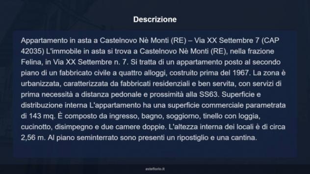 Immobile in asta di 143 m² con più di 5 locali in vendita a Castelnovo Ne' Monti - Foto 7