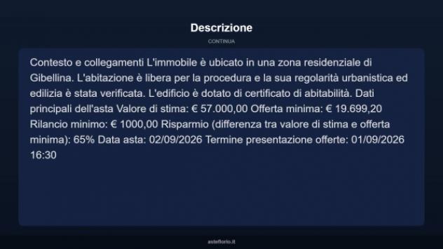 Immobile in asta di 125 m² con più di 5 locali in vendita a Gibellina - Foto 17