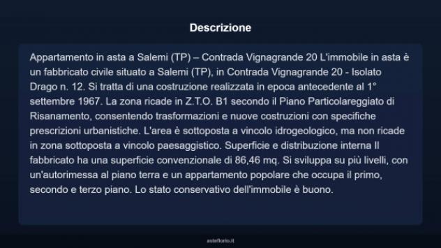 Immobile in asta di 86 m², box auto in vendita a Salemi - Foto 4