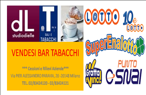 RIF. 11 BAR TABACCHI AGGI OLTRE € 150.000