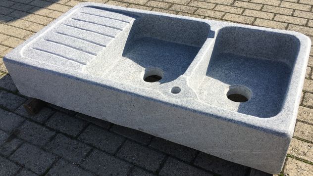 Lavello lavandino in pietra granito da esterno 120cm - Foto 3