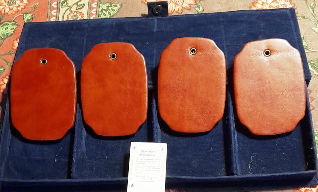 artigiani 4 placche in argento con custodia - Foto 8