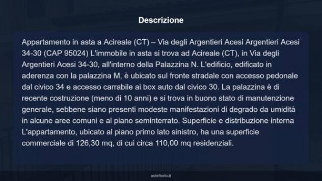 Immobile in asta di 126 m² con più di 5 locali e box auto in vendita a Acireale - Foto 10