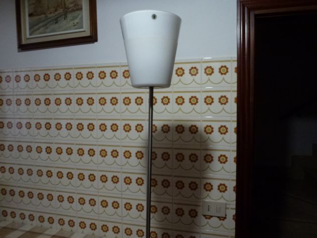 HAND MADE QUALITY CRISTALLO SATINATO con piantana in alluminio altezza 2,20metri - Foto 4