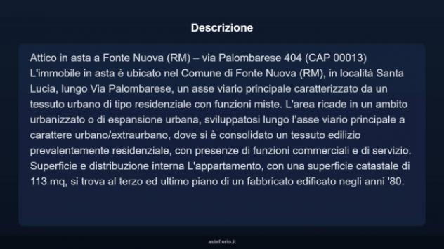 Immobile in asta di 113 m² in vendita a Fonte Nuova - Foto 3