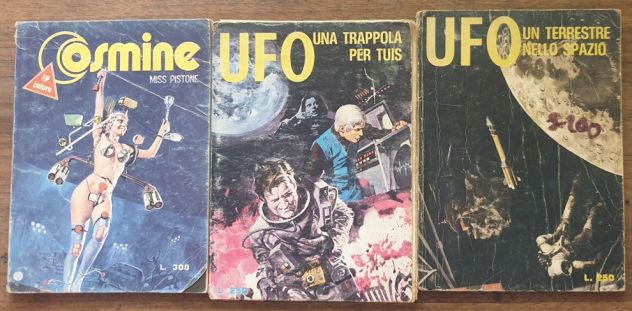 Lotto 3 fumetti Cosmine UFO anni '70