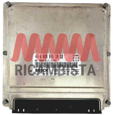 0281010118 A0285451932 Mercedes Classe A 1.7 centralina motore Bosch