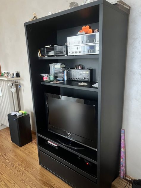 Mobile nero porta tv e hi-fi marca Belligotti - Foto 2