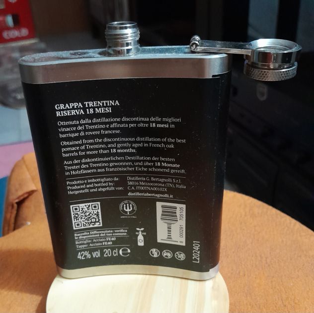 Bertagnolli fiaschetta whisky vuota - Foto 2
