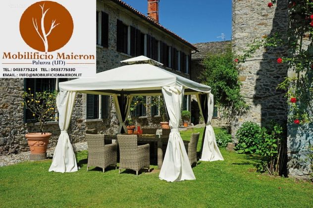 Gazebo Per Arredamento Bar Ristorante Pizzeria cod6100 3x3 Alluminio verniciato