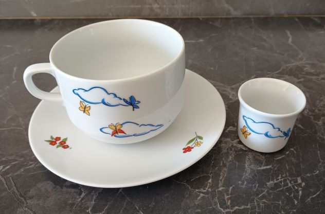 SERVIZIO COLAZIONE PAPPA BAMBINI PORCELLANA LEUCHTENBURG FEINES PORZELLAN AUS TH - Foto 6