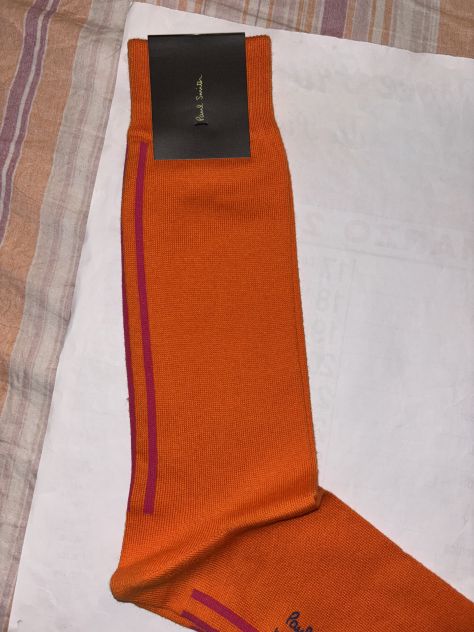 CALZE NUOVE DA UOMO LEGGERE FIRMATE ORIGINALI”PAUL SMITH”MADE IN ITALY IN COTONE - Foto 6