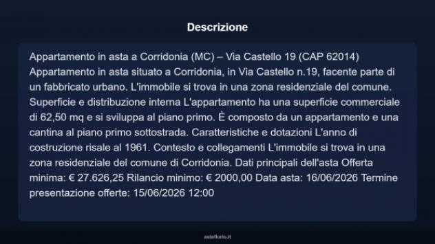 Immobile in asta di 62 m² in vendita a Corridonia - Foto 8