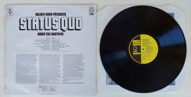 Status Quo-Down the dustpipe LP 33 giri Etichetta:Golden Hour GH 604 anno 1975 - Foto 4