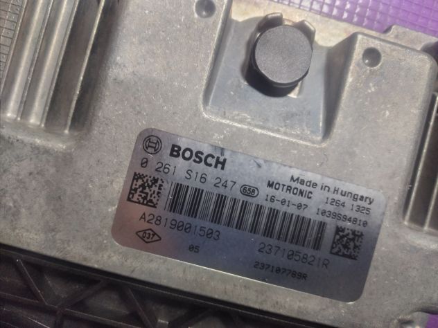 CENTRALINA MOTORE RENAULT TWINGO BOSCH 0 261 S16 247, 0261S16247, 237105821R Ce - Foto 3