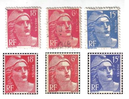 A143 - RARA VARITA' DI FRANCOBOLLI FRANCESI