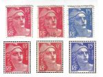 A143 - RARA VARITA' DI FRANCOBOLLI FRANCESI