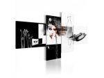 Quadro Donna In Bianco E Nero Cm.100x45 E 200x90 ARREDALACASA