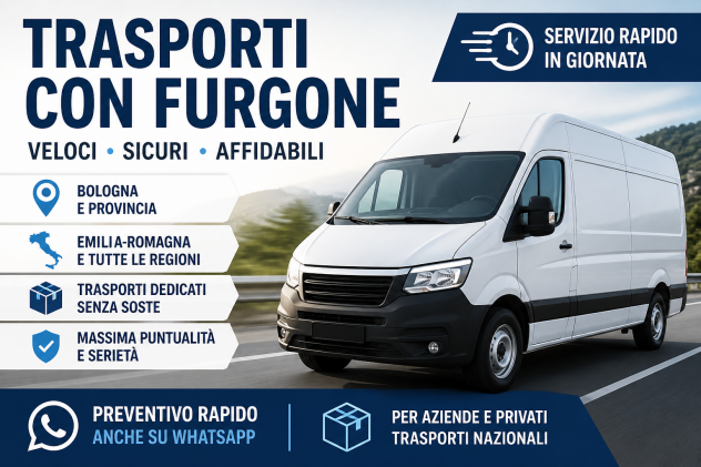 🚨 TRASPORTI URGENTI BOLOGNA – ITALIA 🚨